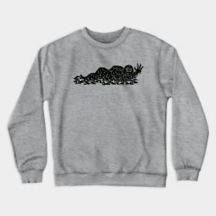 Creeping Slime Hulk Weird Horror Art Crewneck Sweatshirt